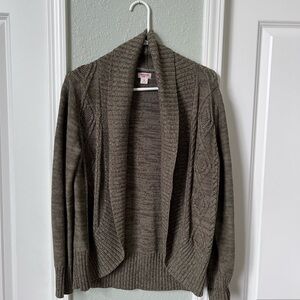 Women's Olive Green Cardigan Sweater